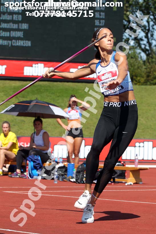 Womens javelin, 2019 Muller British Championships, Alexander Stadium, Birmingham. Photo: David T. Hewitson/Sports for All Pics